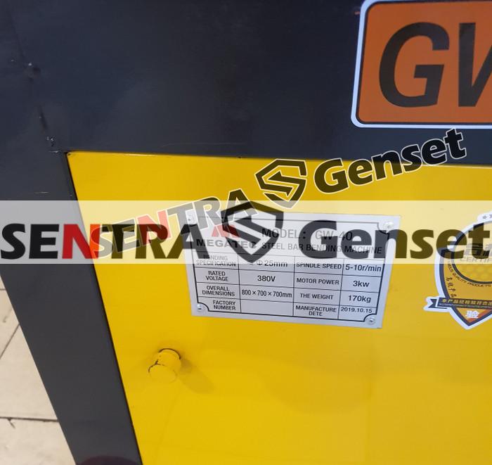 Spesifikasi Bar Bending Bar Bender Megatec GW 40