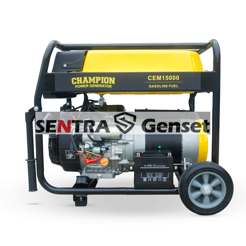 Genset Open 12000 watt Bensin 1 Phase Champion CEM 15000