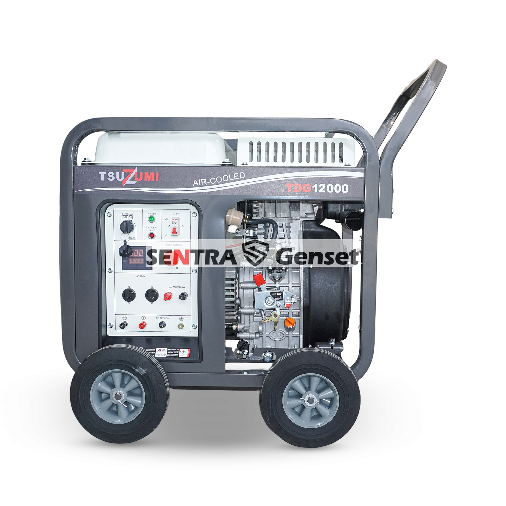 Genset Open Diesel 10 Kva 1 Phase 8000 Watt Tsuzumi TDG 12000 - Image 2