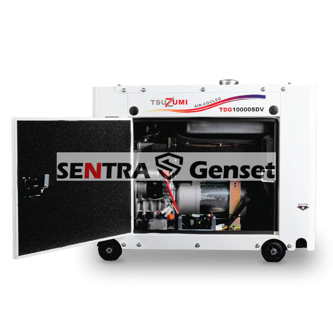 Genset Silent Diesel 9 Kva 7000 watt 3 Phase Tsuzumi TDG 10000 SDV - Image 4