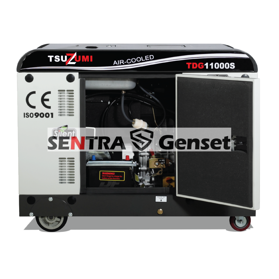 Genset Diesel Silent 10 Kva 8000 8500 watt 1 Phase Tsuzumi TDG 11000 S - Image 3