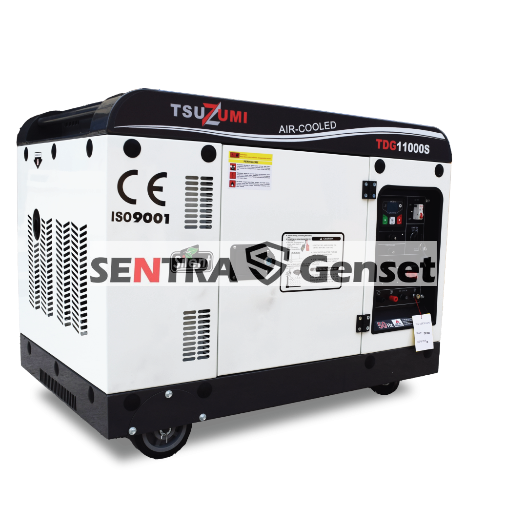 Genset Diesel Silent 10 Kva 8000 8500 watt 1 Phase Tsuzumi TDG 11000 S - Image 2