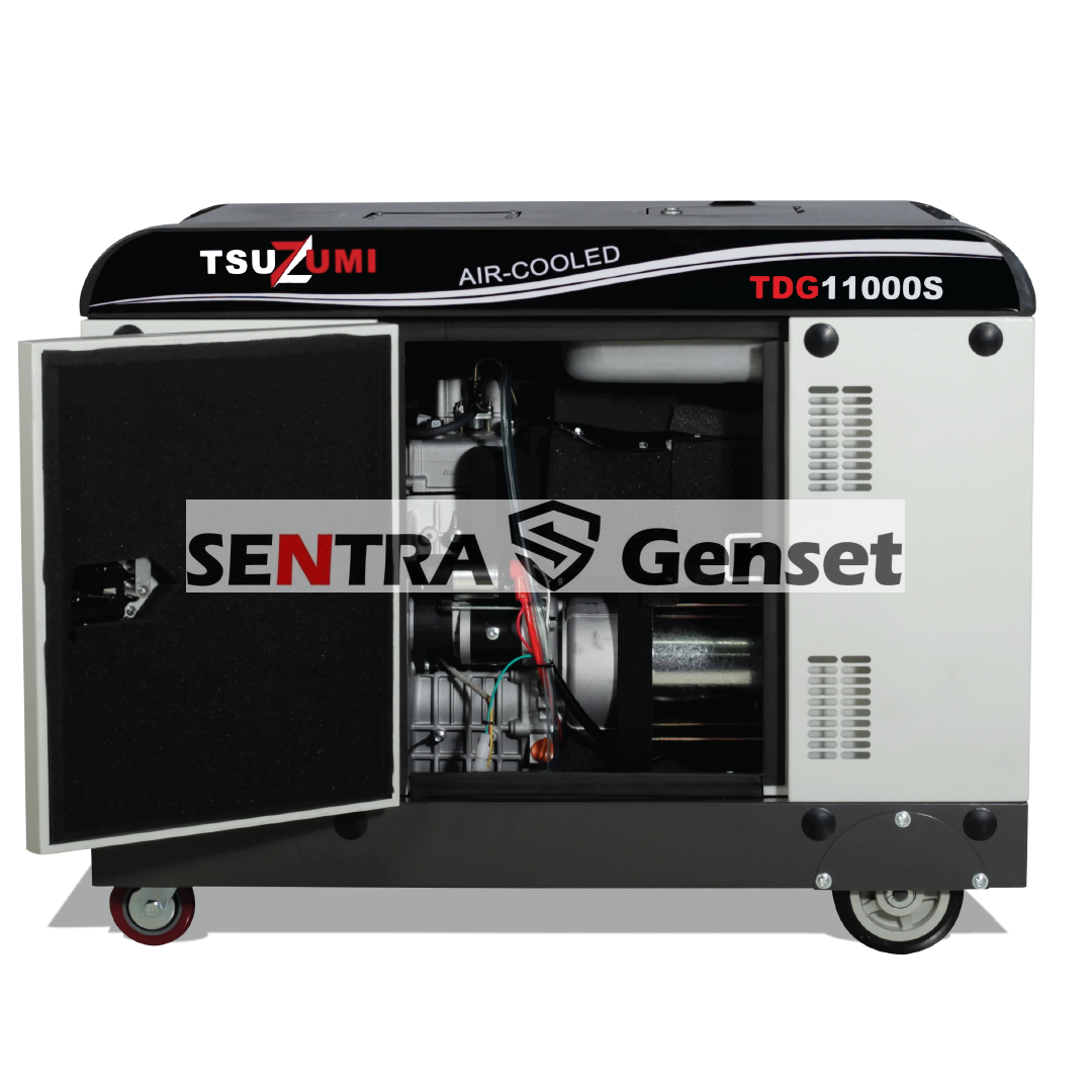 Genset Diesel Silent 10 Kva 8000 8500 watt 1 Phase Tsuzumi TDG 11000 S - Image 4