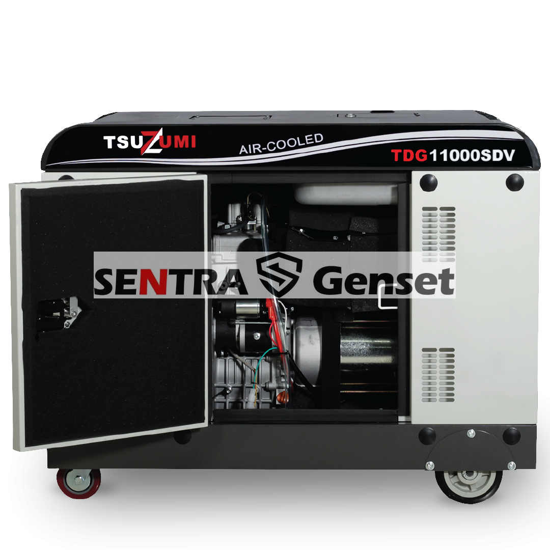 Genset Silent Diesel 10 Kva 8000 8500 watt 3 Phase Tsuzumi TDG 11000 SDV - Image 4