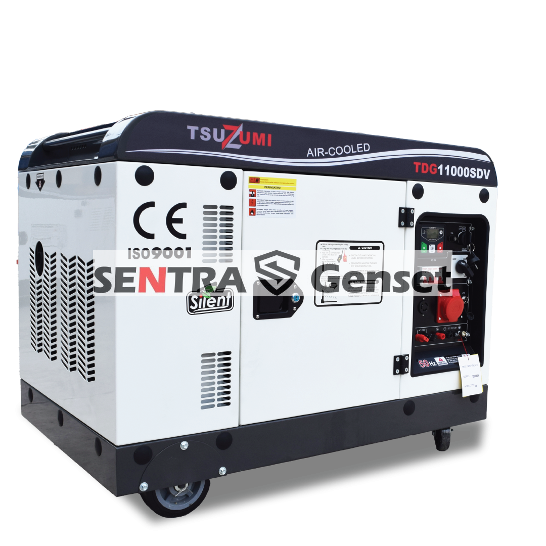 Genset Silent Diesel 10 Kva 8000 8500 watt 3 Phase Tsuzumi TDG 11000 SDV - Image 5