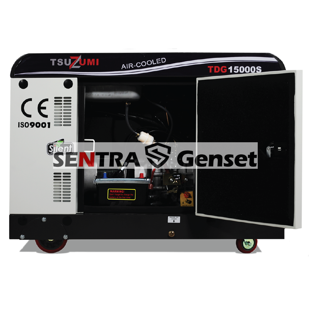 Genset 15 kva Silent Diesel 10000 watt 1 Phase Tsuzumi TDG 15000 S - Image 6