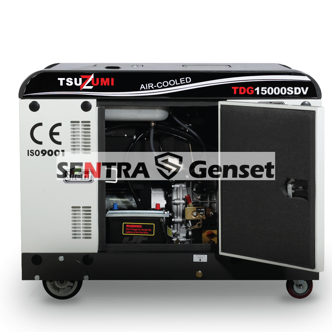 Genset 15 kva Silent Diesel 10000 Watt 3 Phase Tsuzumi TDG 15000 SDV - Image 5