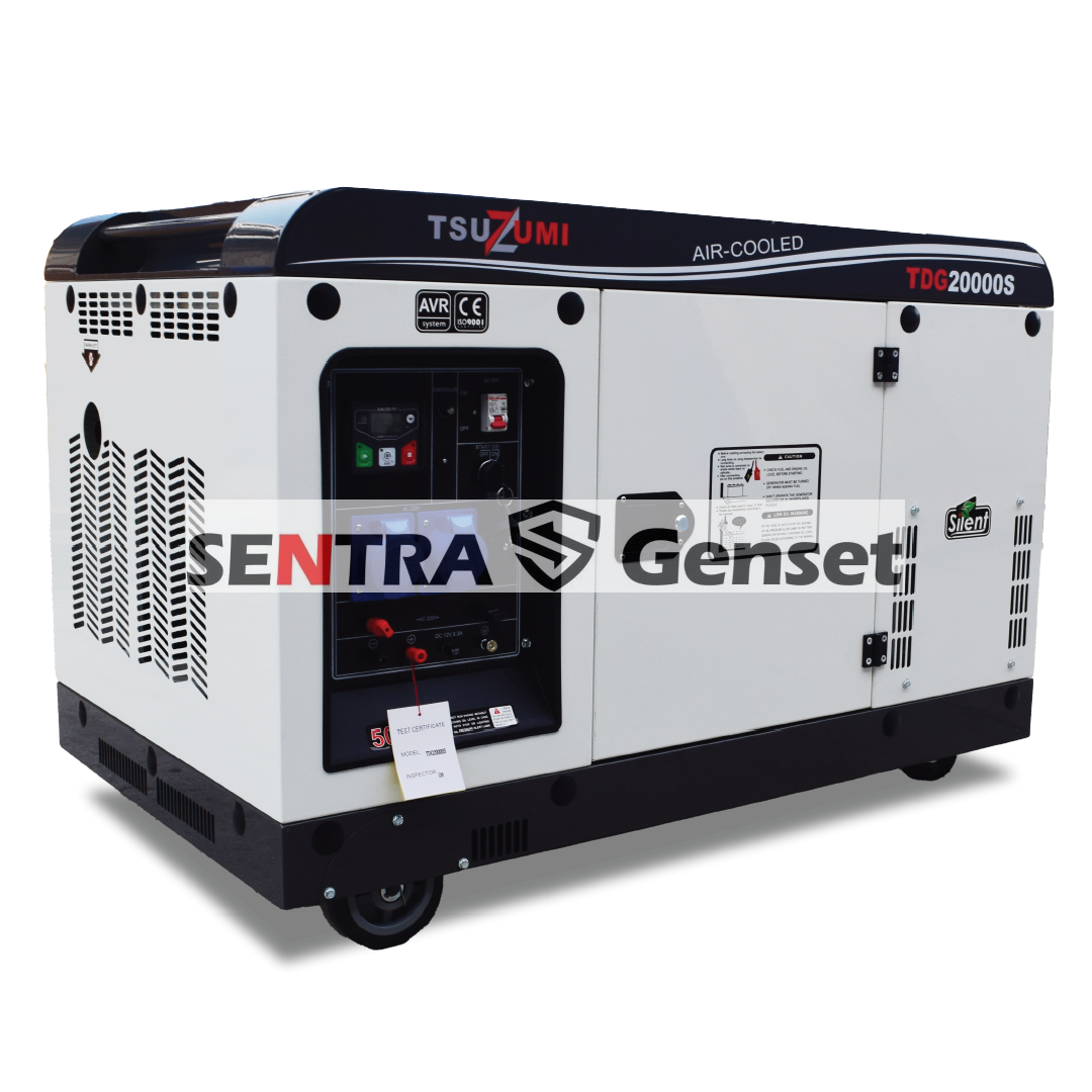 Genset Silent Diesel 20 kva 16000 watt 1 Phase Tsuzumi TDG 20000 S - Image 2
