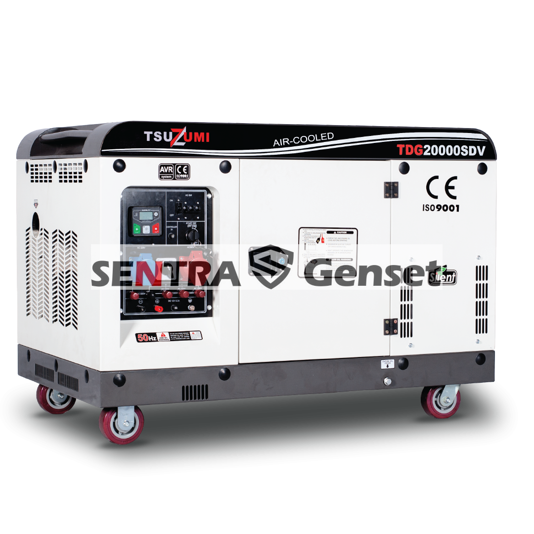 Genset 20 kva 16000 watt 3 Phase Silent Diesel Tsuzumi TDG 20000 SDV - Image 2