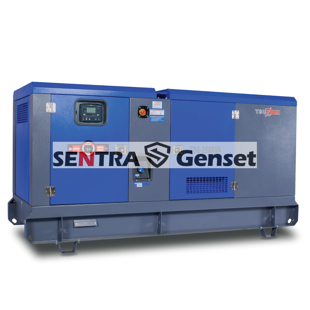 Genset 250 Kva 200 kw Silent Diesel Tsuzumi TDG 250 Kva