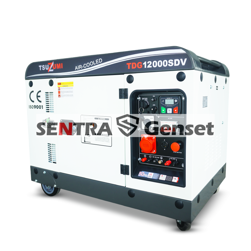Genset Silent Diesel 12 Kva 3 Phase Tsuzumi TDG 12000 SDV - Image 3