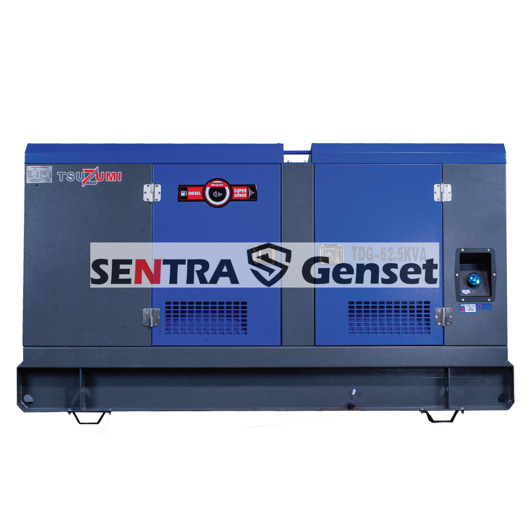 Genset 60 Kva 50 kw 3 Phase Silent Diesel Tsuzumi TDG 62,5 kva