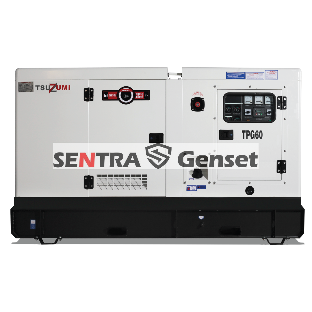 Genset Silent Diesel 60 Kva Tsuzumi TPG 60 Kva