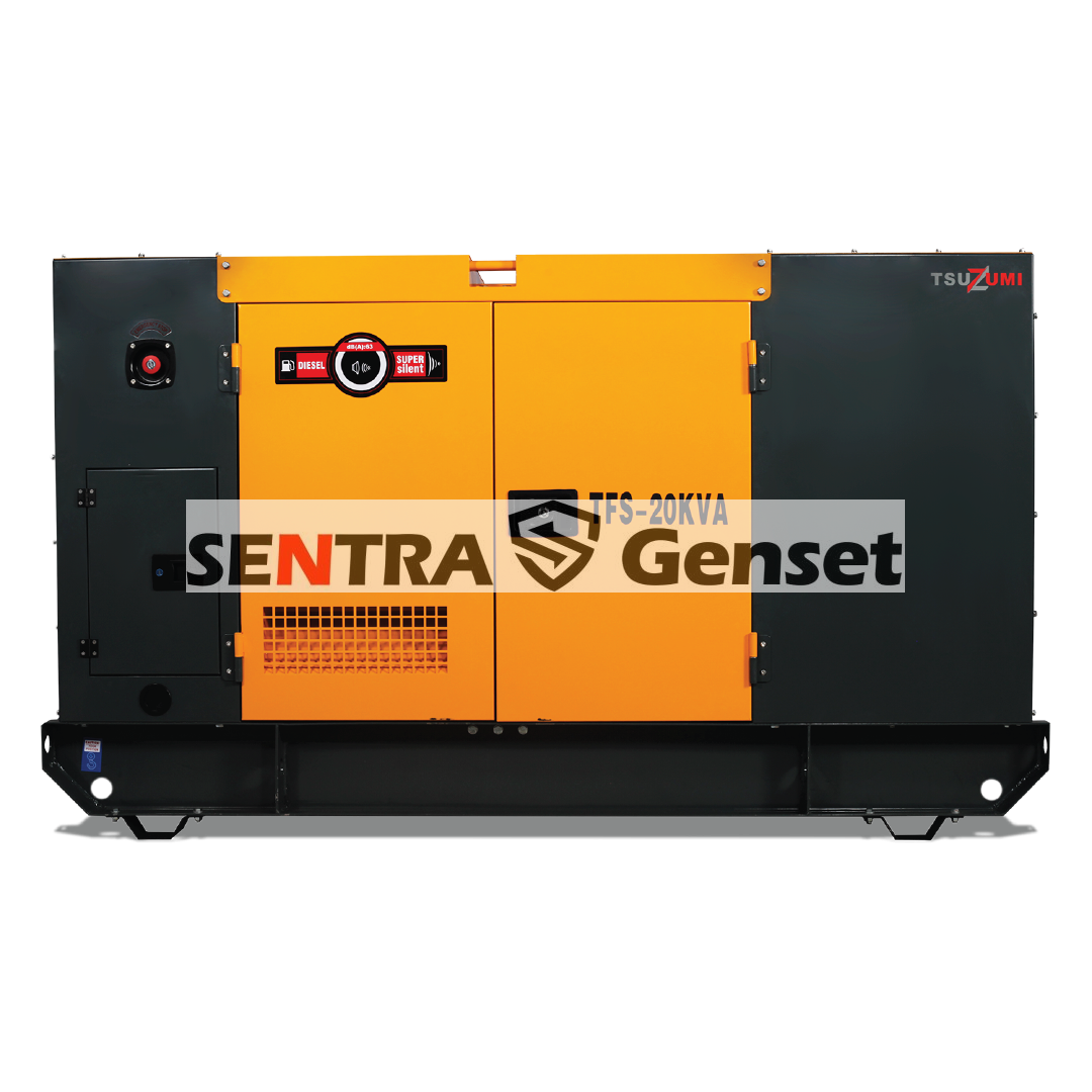 Genset Silent Diesel 20 KVA 16 KW Tsuzumi TFS 20 KVA