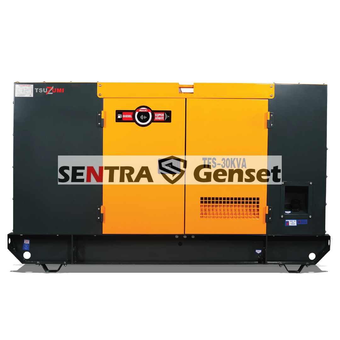 Genset Silent Diesel 30 KVA 3 Phase Tsuzumi TFS 30 KVA
