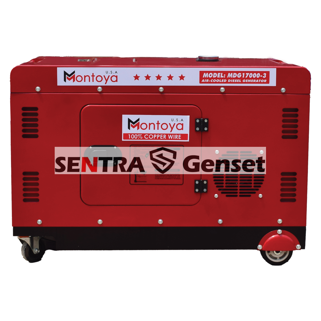Genset Silent 15 KVA 12 KW 3 phase Montoya MDG 17000-3 - Image 2