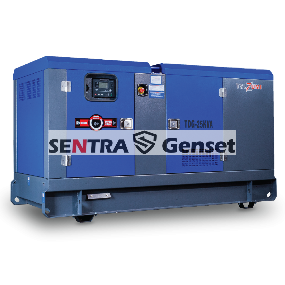 Genset 25 kva Silent Diesel 22 kw 3 Phase Tsuzumi TDG 25 kva