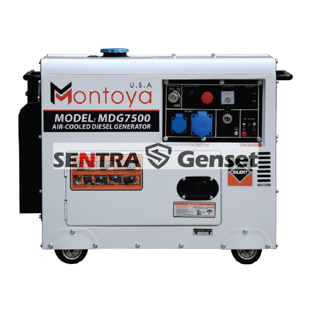 Genset Silent Diesel 5000 Watt Montoya MDG 7500