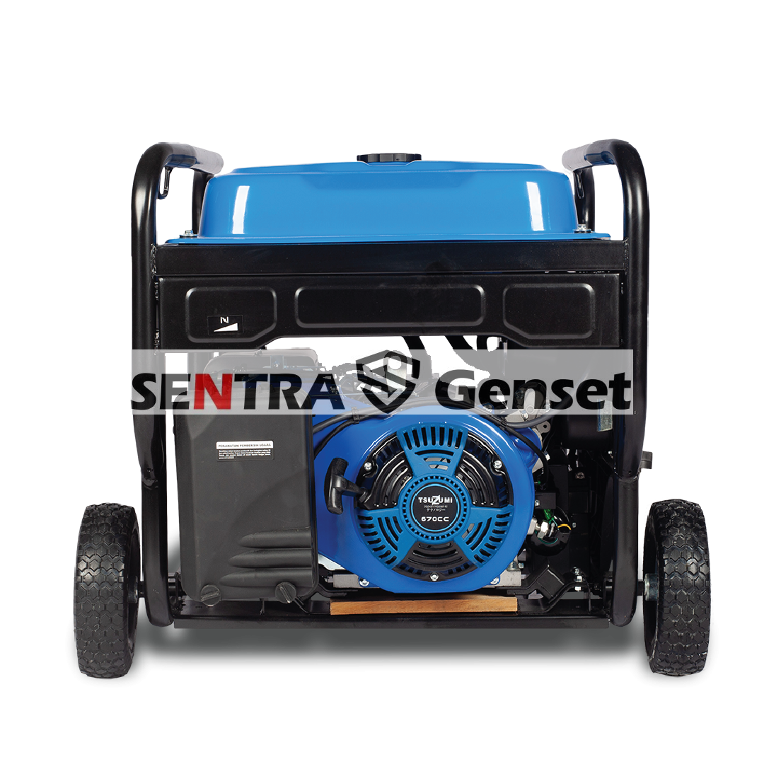 genset 12 kva belakang