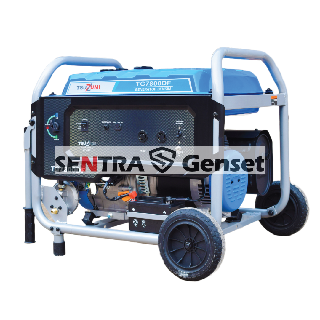 Genset Bensin 5000 watt 1 phase Tsuzumi TG 7800 DF - Image 3