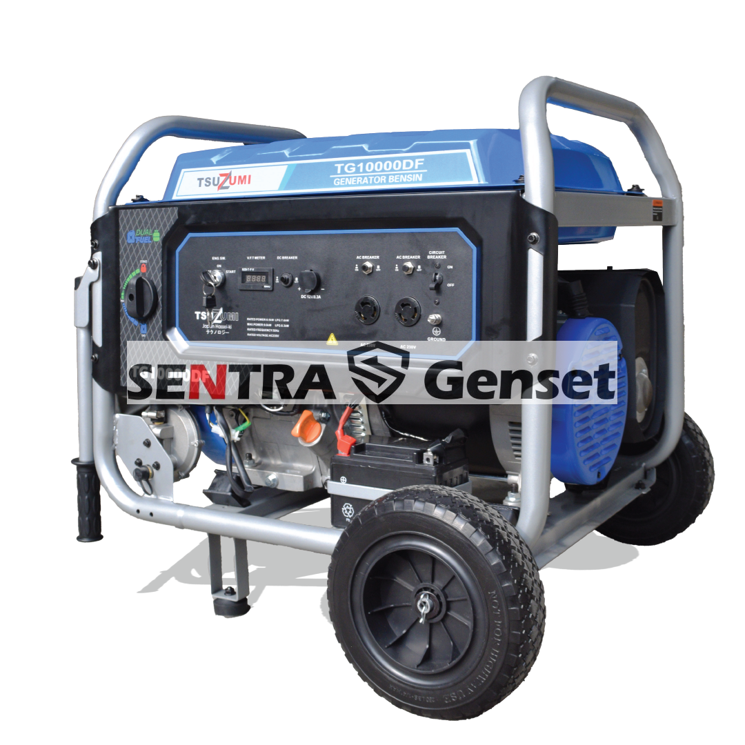 Genset 10 kva 1 phase bensin & Lpg Tsuzumi TG 10000 DF - Image 3
